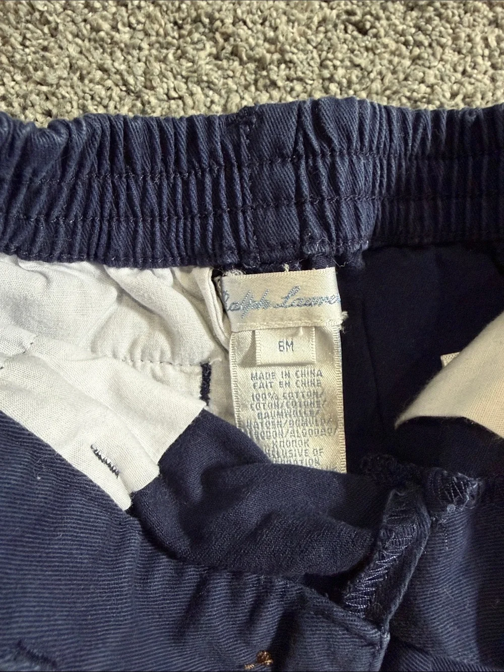 Ralph Lauren Navy Flat-Front Men's Shorts
